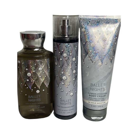 Bath and Body Works BALLET NIGHTS 3 Pc Set